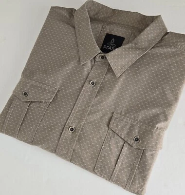 Nueva Camisa Prana XXXL Para Hombres 3XL Texturizada Manga Larga Abotonada Nueva Sin Etiquetas Foto 1 de 4