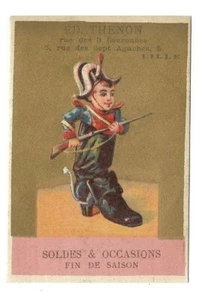 Soldat Botte Fusil Guerre -- Chromo Ed Thenon - Trade card - Picture 1 of 2