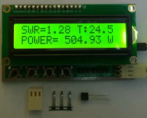 SWR Power Temperature meter LCD indicator dual protection - LDMOS TUBE max 8000W - Picture 1 of 10