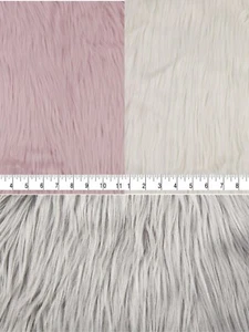 Husky High-Quality Long Pile Apparel Fur Faux Fabric - Fluffy - Picture 1 of 8