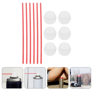 6 Sets Spray Original Aerosol Nozzle Extension Can Tube Straws Replacement - Picture 1 of 12