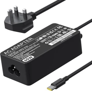 65W TYPE-C USB-C Laptop Power Adapter Charger For Lenovo Acer HP Apple Sony ASU - Picture 1 of 6
