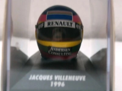 WOW EXTREMELY RARE Helmet Villeneuve Bell Vice Winner France 1996 1:8 Minichamps - Image 1 of 3