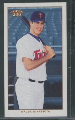 2002 Topps T206 Mini Carolina Brights Back #271 Joe Mauer Twins HOF SP - Image 1 of 2
