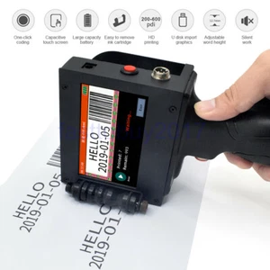 Portable Handheld Smart Date Coder Inkjet Printer Ink Coding Machine 2-25.4mm - Picture 1 of 16