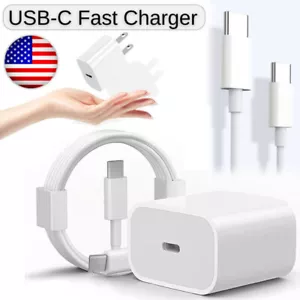 20W PD Fast Charger Power Adapter USB-C Cable For Motorola Moto G Power G Play - Picture 1 of 18