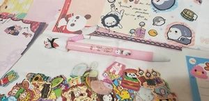 Kawaii süßes Gesicht Stift Sammlerstück niedlich Party Gastgeschenk Memo Blätter & Aufkleber Flocken - Bild 1 von 3