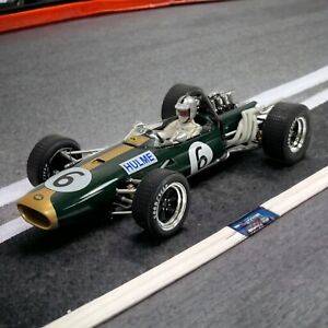 Brabham BT20 Formel 1 GP Großbritannien 1966 #6 grün D.Hulme Modellauto 1:18 Def