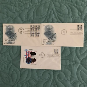 WWII-US FDC GEN. H.H. "HAP" ARNOLD/ARTCRAFT 4 BLK-SINGLE/HF..GLADWYNE PA 1988..3 - Picture 1 of 2
