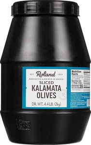 Sliced Kalamata Olives from Greece, Specialty Imported Food, 4.4-Pound Tub - Picture 1 of 7