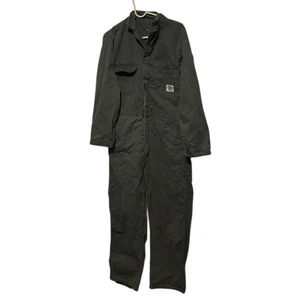 Blau Top Vintage grün Reißverschluss Fischgrät Overall - Bild 1 von 7