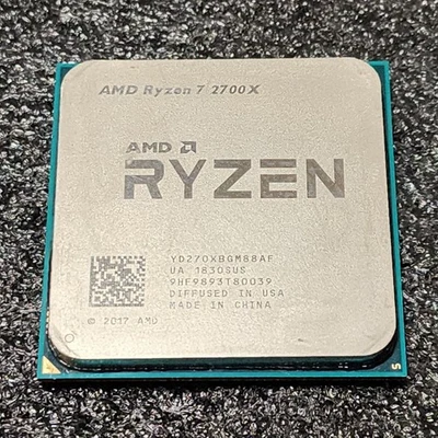 CPU AMD RYZEN7 2700X 3,7 GHz 8 Kerne 16 Gewinde Sockel AM4 PC Teile Betriebskonf - Bild 1 von 4