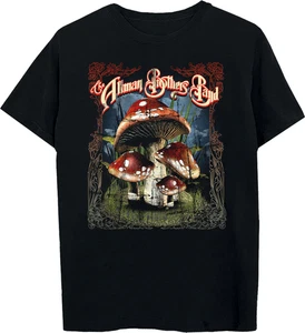 Camiseta negra mediana The Allman Brothers Band Mushroom - Imagen 1 de 1