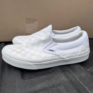 Vans Classic Slip On Shoes Mens Size 6 Womens 7.5 Checkerboard Skate Canvas - Picture 1 of 10