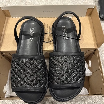 Sandalia para mujer Kenneth Cole Reaction Saavi, talla 6 EU 36, negra Foto 1 de 2