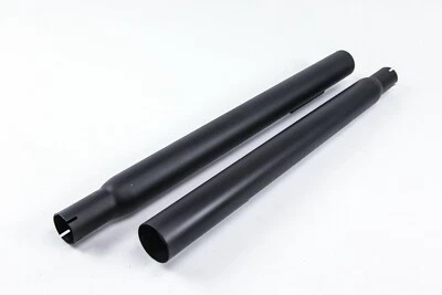 *PEELING* Harley Davidson Dumper Slip-On Mufflers Straight Exhaust Touring Black - Image 1 of 4