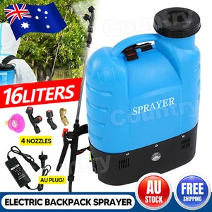 16L Electric WeedSprayer Backpack Manual Pump Water Sprayer Gardening Fertilizer - Picture 1 of 10