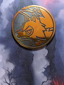 Lycanroc V Jumbo Coin - Pokemon Card TCG - Foto 1 di 2