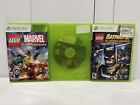 Xbox 360 Game Lot- Lego: Marvel Super Heroes & Lego Movie Game - Lego Batman 2