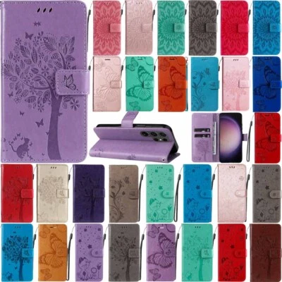 For Samsung Galaxy S25 Plus S24 Ultra S25 Wallet Card Holder Leather Case Cover - Image 1 of 4