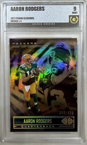 Aaron Rodgers Illusions SP /499 Bronze Golden Grade 9 Mint - Picture 1 of 3