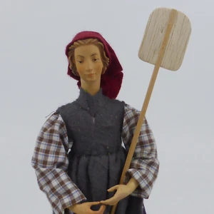 Figura de belén madera vestida 23 cm talla en madera Fischer Oberammergau (21) - Imagen 1 de 16