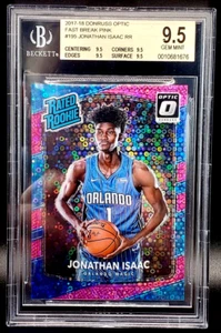 JONATHAN ISAAC 17-18 DONRUSS OPTIC FAST BREAK PINK PRIZM ROOKIE RC 5/20 BGS 9.5 - Picture 1 of 4