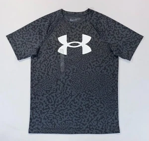 Boy's Youth Under Armour Loose Fit Tech Printed Short Sleeve Shirt NEW - Picture 1 of 5