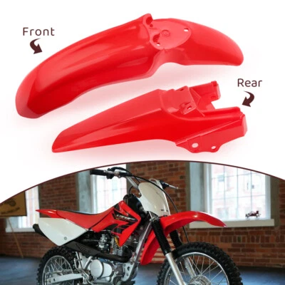 Guardabarros delantero y trasero para Honda CRF80F CRF100F 2004 2005 2006 2007 2008 Foto 1 de 4
