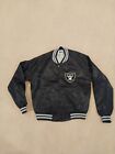 Vintage Los Angeles Raiders Chalk Line Satin Football Jacket, Size Large