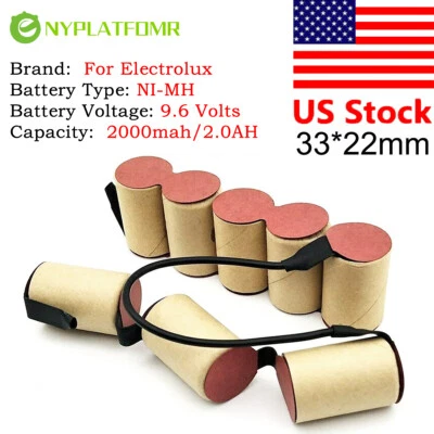 4/5SC 2000mAh para AEG Electrolux AG813 CT96 9.6V Batería Aspirador Coche Foto 1 de 4