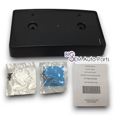 2019 - 2024 RAM 1500 front License Plate Bracket black new OEM 68274215AE - Image 1 of 4