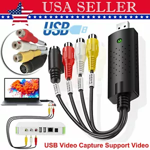 USB 2.0 HD Audio VHS to DVD Converter Capture Recorder Analog Video Digital Card - Picture 1 of 9