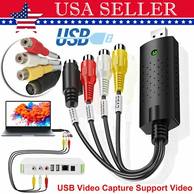 USB 2.0 HD Audio VHS to DVD Converter Capture Recorder Analog Video Digital Card - Image 1 of 4