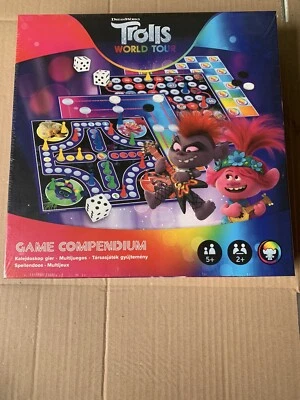 Cartamundi Trolls World Tour Game Compendium Four Board Games In One New Sealed - Image 1 of 2