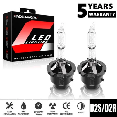 For Infiniti QX60 2014 2015 2016 2017 2X D2S HID Headlight Bulbs Hi/Lo beam kit - Image 1 of 4