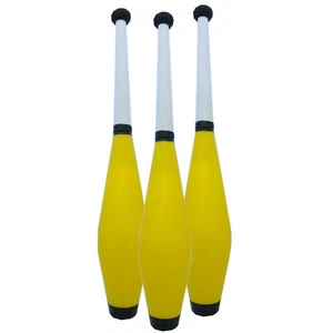 3 x Club de malabares entrenador color amarillo JD - Juego de prendedores de malabares para principiantes de calidad - Imagen 1 de 1