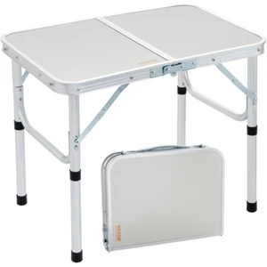 VEVOR Folding Camping Table, Adjustable Height Outdoor Portable Side Tables, Lig - Picture 1 of 13