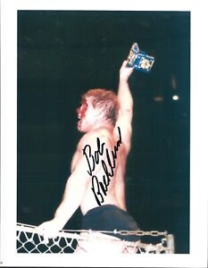 M3790  Bob Backlund  signed 8.5 x11 inch vintage Wrestling Photo  w/COA
