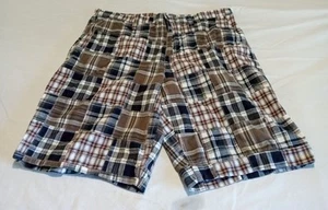 Sonoma blau und braun karierte Herrenshorts Größe 36 - Bild 1 von 5