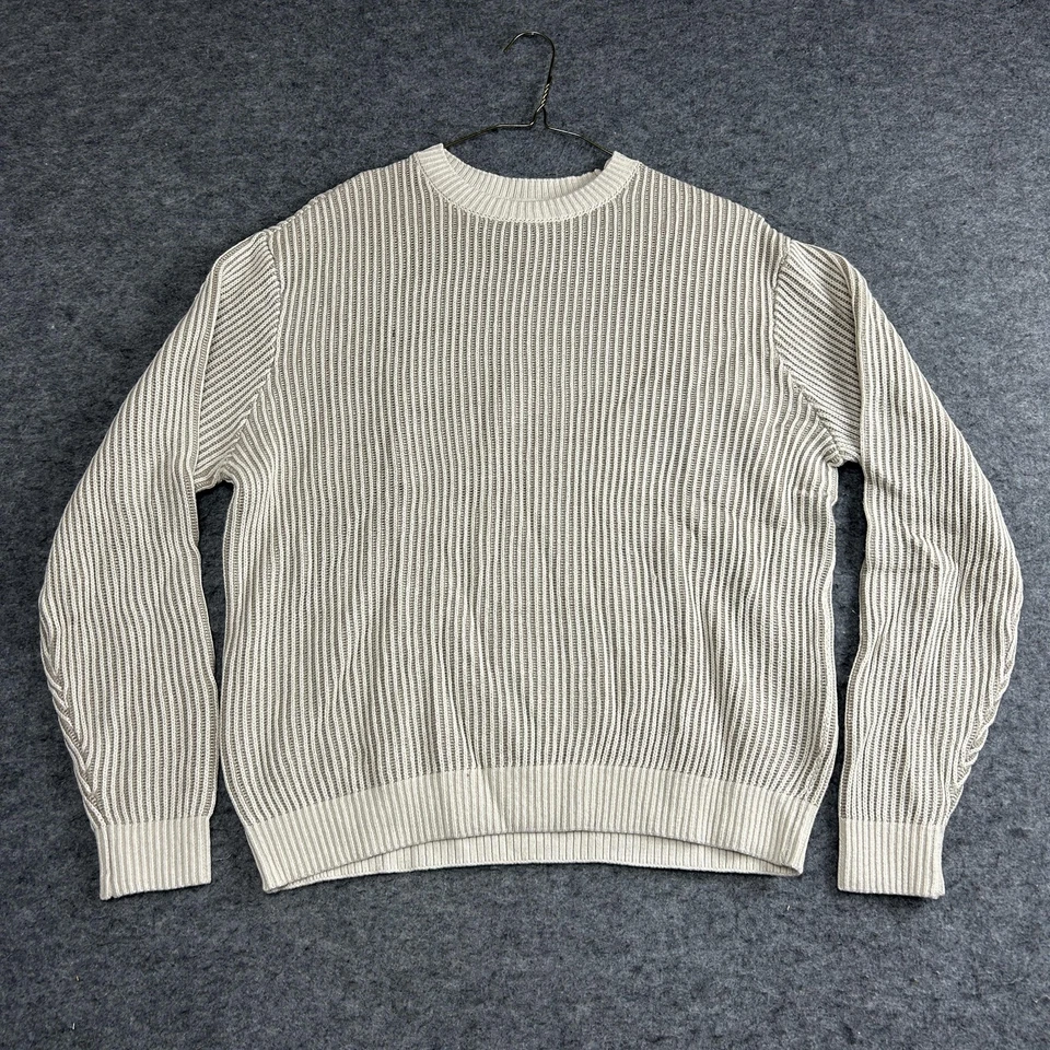 Suéter Abercrombie Niños Jóvenes 15/16 Beige Acanalado Tejido Cuello Redondo Pullover Nuevo con Etiquetas Foto 1 de 4