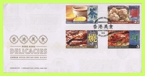 Hong Kong  2012 Food Delicasies set on H K Post First Day Cover - Picture 1 of 1