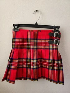 Claymore Highland Apparel Scottish Design Tartan Kilt Red Size 24 Unisex Adult - Picture 1 of 10
