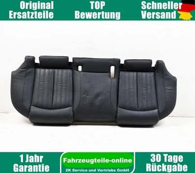 Audi A6 C7 4G 4G0885375K Asiento Cojín Trasero Cuero Negro - Imagen 1 de 4