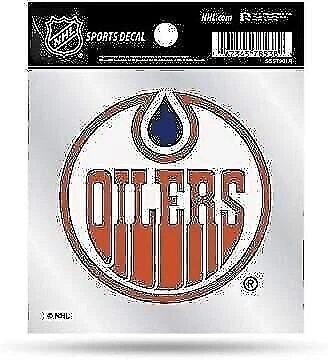 Edmonton Oilers 4x4 Inch Decal Sticker Retro Logo Clear Backing - Image 1 of 4