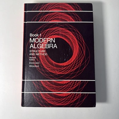 Book 1 Modern Algebra Structure And Method DOLCIANI 1975 Impression, Excellent - Image 1 of 4