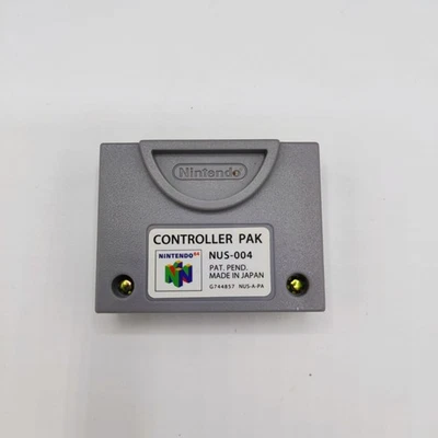 Nintendo 64 Controller Pak Originale NUS-004 Memory Card Originale OTTIMO - Immagine 1 di 2