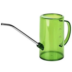 Plastic Watering Can - Small with Long Spout - 1/4 Gallon - 34 Oz - Green - Picture 1 of 7