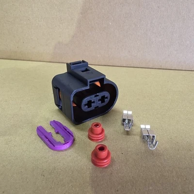 2 Pins Connector Plugs fits Volkswagen Audi 1J0973752 - Image 1 of 3