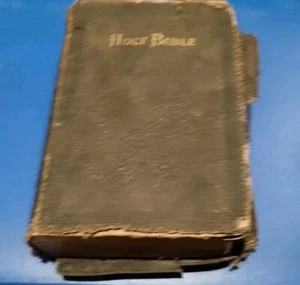 Vintage Bible, 1896 Amer. Bible Soc. Translated Original Tongues, Dedicated/Case - Imagen 1 de 16